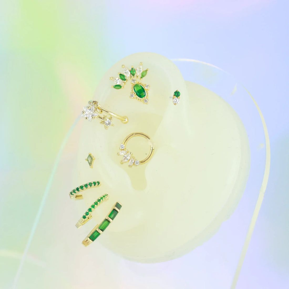 Green Emerald Earrings