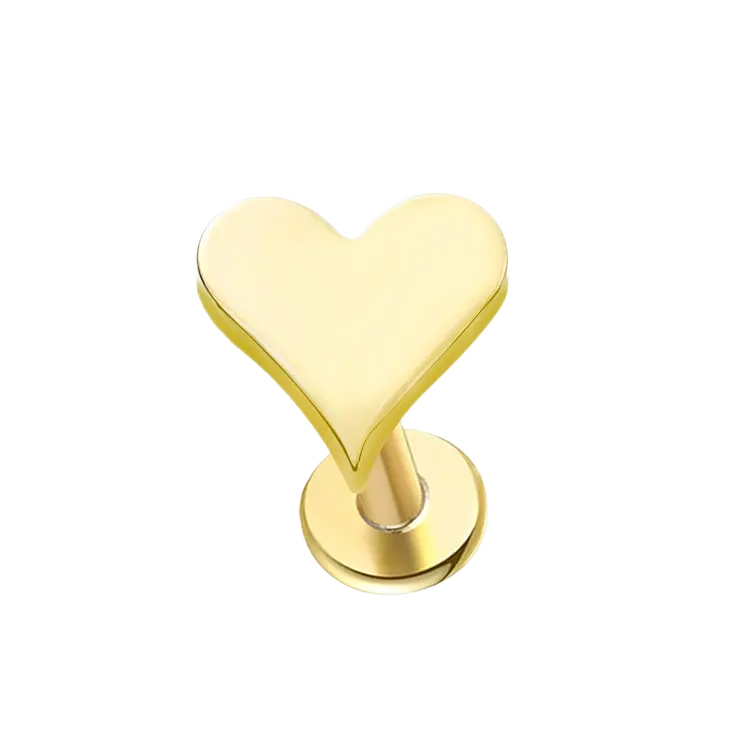 Classic Heart Stud Earrings Gold Piercing Stud Earring studhoop birthday gift flat back earrings flat back stud earrings gift for her moon stud earring push pin earrings push pin stud earrings star stud earring sterling silver stud earring for helix stud earring for women Stud Earrings Stud Earrings for Helix Piercing stud earrings gold titanium earrings