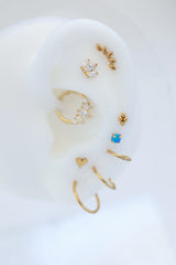 Trio Marquise Flat Back Piercing Earring Piercing Stud Earring studhoop birthday gift flat back earrings flat back stud earrings gift for her moon stud earring push pin earrings push pin stud earrings star stud earring sterling silver stud earring for helix stud earring for women Stud Earrings Stud Earrings for Helix Piercing stud earrings gold titanium earrings