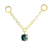 Natural Green Moss Agate Earring Chain Connector Gold Piercing Chain Earring Connnectoer studhoop birthday gift earring chain cartilage earring chain connector earring chain dangle earring chain gold earring chain helix to lobe earring chain set gift for her green moss agate layerd earring sterling silver