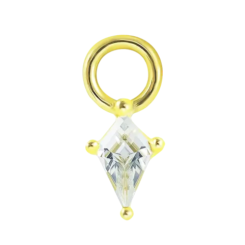 Kitecut CZ Charm for Hoop Earrings Charms for Hoop Earrings studhoop charm for hoop earrings moonstone pendent