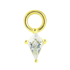 Kitecut CZ Charm for Hoop Earrings Charms for Hoop Earrings studhoop charm for hoop earrings moonstone pendent