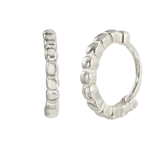 Minimalist Small Ball Hoop Earrings Silver Hoop Earring studhoop ball hoop earring birthday gift edgy earring gift for her hoop earrings sterling silver